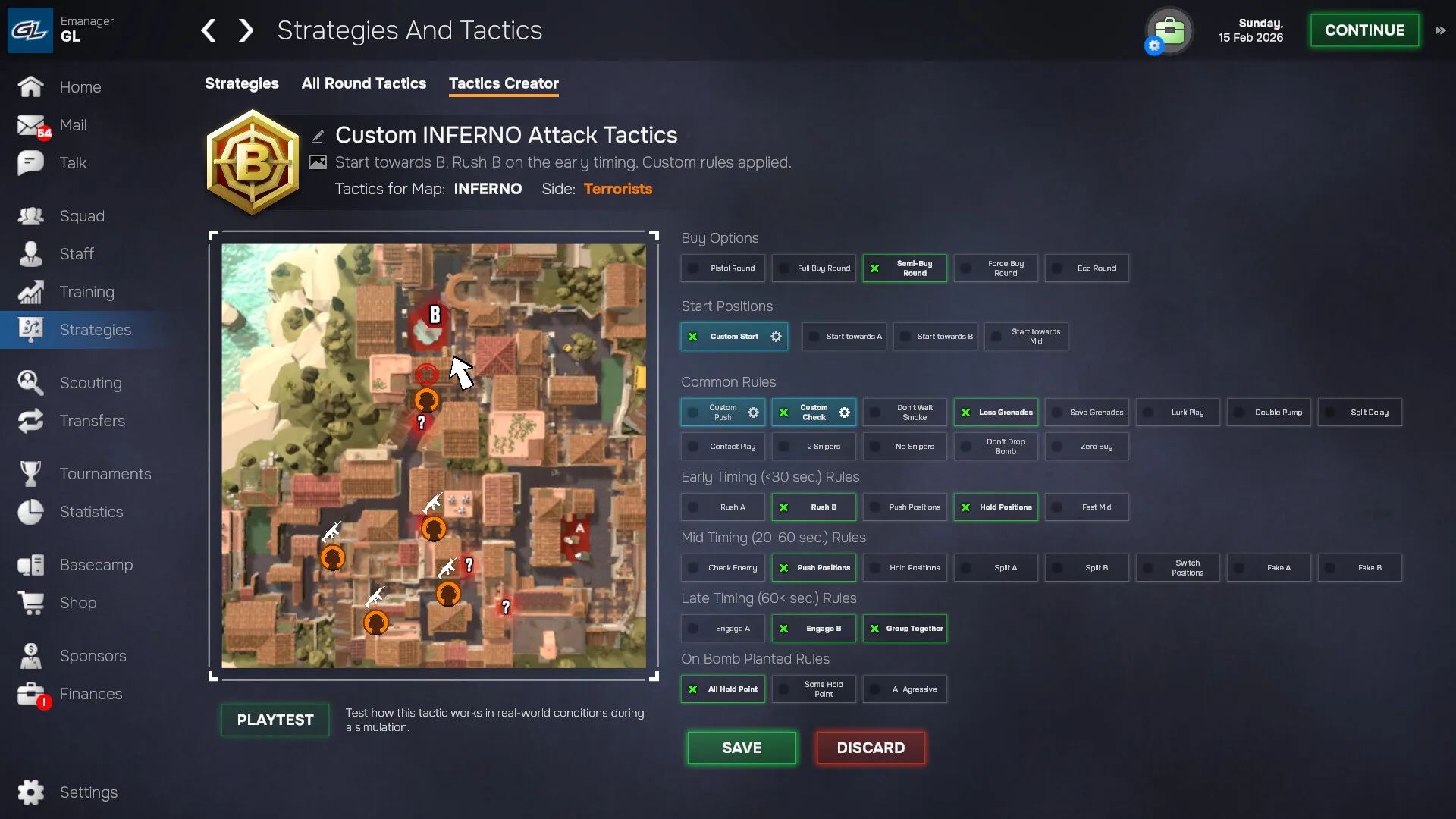 Esports Manager 2026 teams — authentic orgs and takeover careers